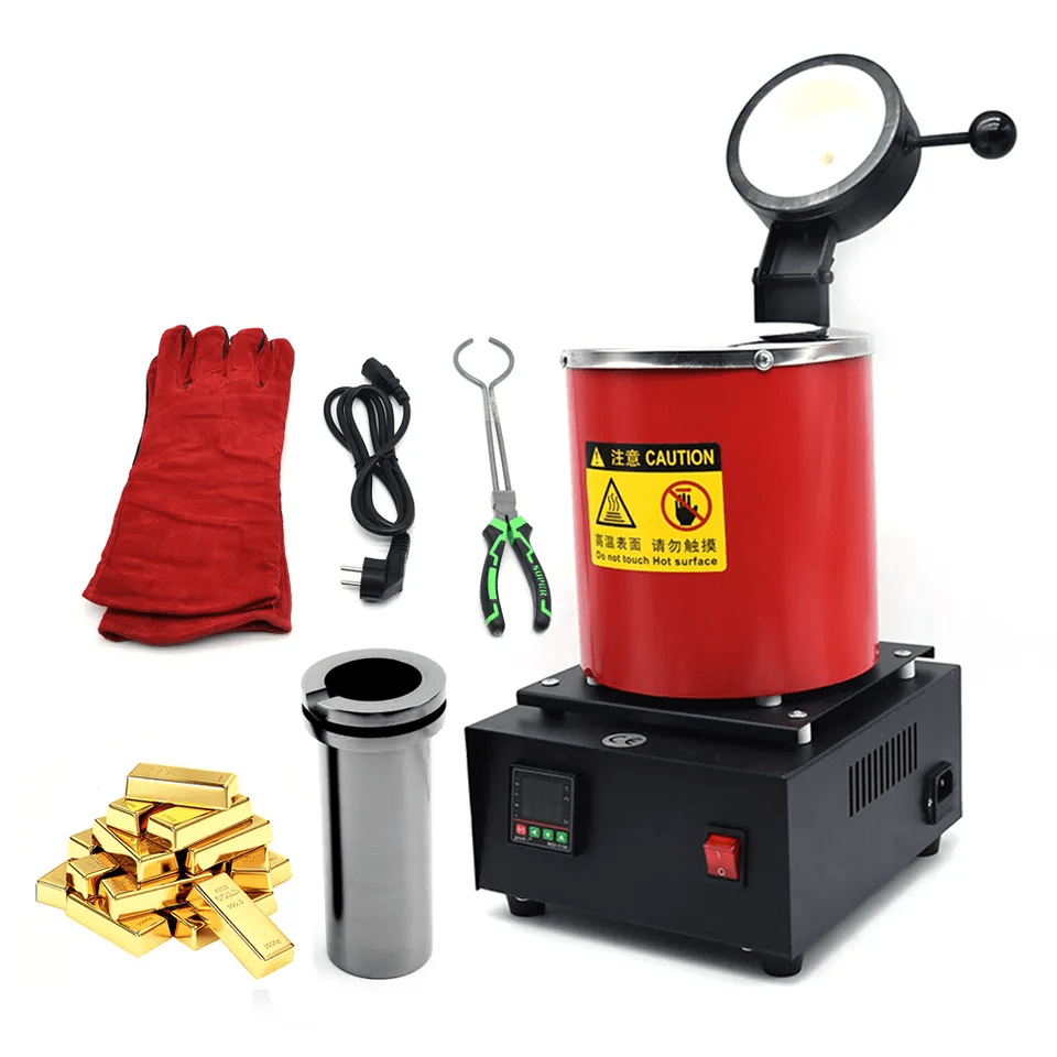 2kg Silver Gold Melting Furnace with Graphite Crucible - Jewellery Casting Australia