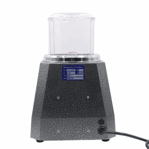 Mini Magnetic Tumbler Jewellery KT100 Magnetic Tumbler - used to polish and finish jewelry . It works by a rotating magnetic field to tumble small pins against the jewelry