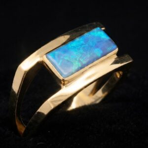 opal inlay ring