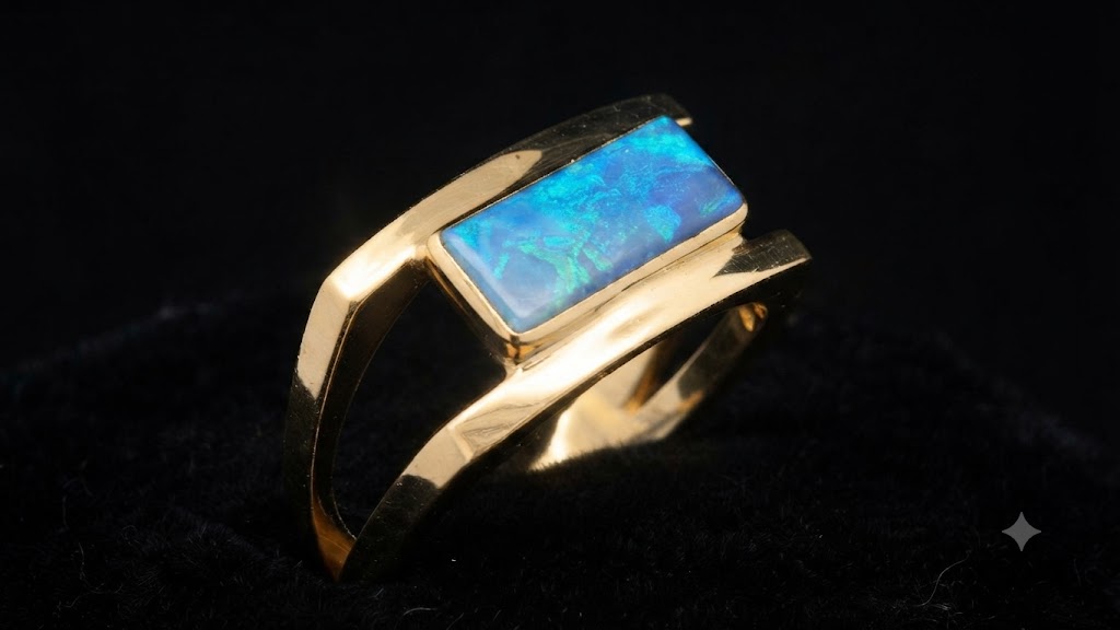 opal inlay ring