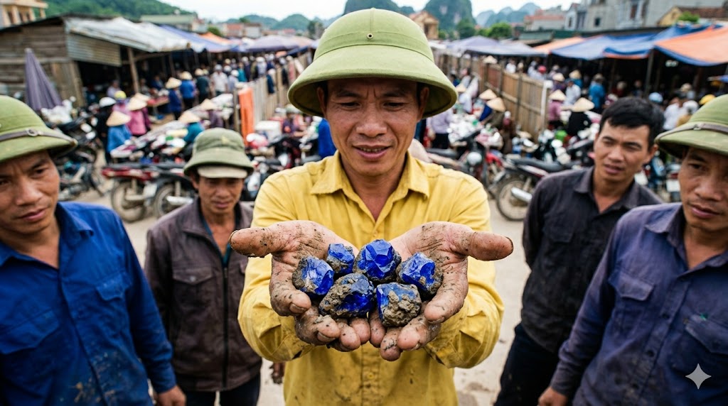 luc yen gem market jedi spinel cobalt blue spinel ruby sapphire vietnam